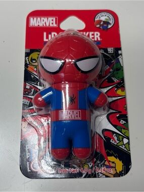 New Marvel Kids Spider-Man Lip Smacker Toy - Red & Blue